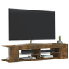 TV-taso LED-valoilla savutammi 135x39x30 cm