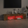 TV-taso LED-valoilla savutammi 135x39x30 cm