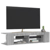 TV-taso LED-valoilla harmaa Sonoma 135x39x30 cm