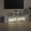 Harmaa tv-taso led-valoilla Christelle 135x39x30cm (sonoma)