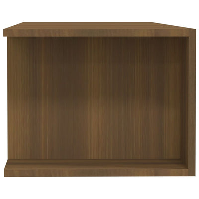 TV-taso LED-valoilla ruskea tammi 135x39x30 cm