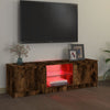 TV-taso LED-valoilla savutammi 120x30x35,5 cm