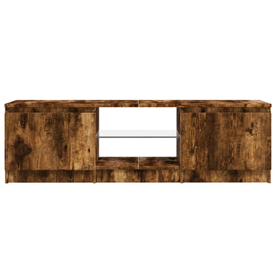 TV-taso LED-valoilla savutammi 120x30x35,5 cm