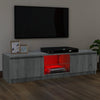 TV-taso LED-valoilla harmaa Sonoma 120x30x35,5 cm