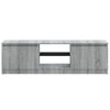 TV-taso LED-valoilla harmaa Sonoma 120x30x35,5 cm
