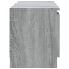 TV-taso LED-valoilla harmaa Sonoma 120x30x35,5 cm