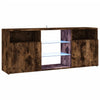TV-taso LED-valoilla savutammi 120x30x50 cm