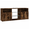 TV-taso LED-valoilla savutammi 120x30x50 cm