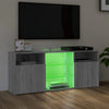TV-taso LED-valoilla harmaa Sonoma 120x30x50 cm