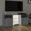 TV-taso LED-valoilla harmaa Sonoma 120x30x50 cm