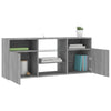 TV-taso LED-valoilla harmaa Sonoma 120x30x50 cm