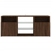 TV-taso LED-valoilla ruskea tammi 120x30x50 cm