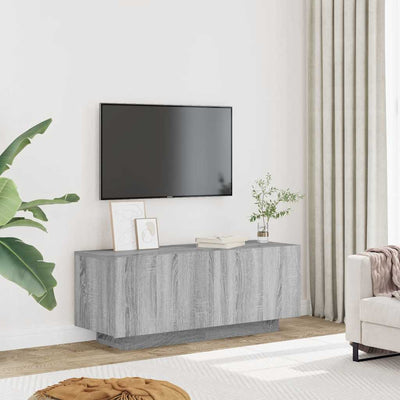 TV-taso harmaa Sonoma 100x35x40 cm tekninen puu