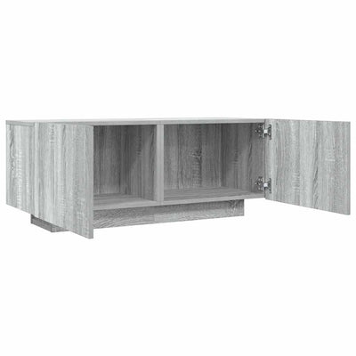 TV-taso harmaa Sonoma 100x35x40 cm tekninen puu