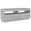 TV-taso LED-valoilla harmaa Sonoma 100x35x40 cm