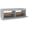TV-taso LED-valoilla harmaa Sonoma 100x35x40 cm