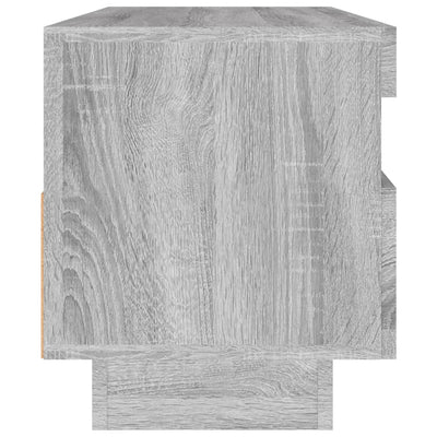 TV-taso LED-valoilla harmaa Sonoma 100x35x40 cm