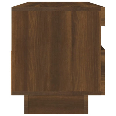 TV-taso LED-valoilla ruskea tammi 100x35x40 cm