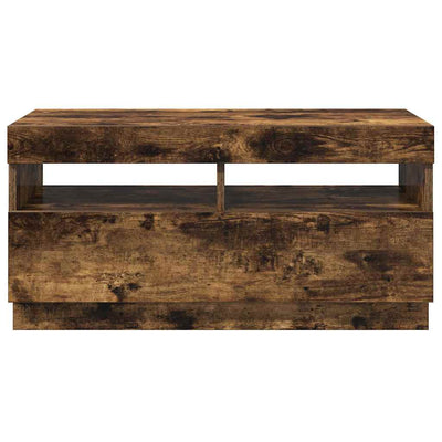 Savutammi tv-taso led-valoilla Ramiz 80x35x40cm