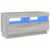 TV-taso LED-valoilla harmaa Sonoma 80x35x40 cm