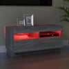 TV-taso LED-valoilla harmaa Sonoma 80x35x40 cm