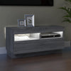 TV-taso LED-valoilla harmaa Sonoma 80x35x40 cm