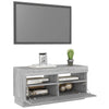 TV-taso LED-valoilla harmaa Sonoma 80x35x40 cm