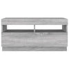 TV-taso LED-valoilla harmaa Sonoma 80x35x40 cm