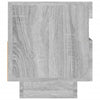 TV-taso LED-valoilla harmaa Sonoma 80x35x40 cm