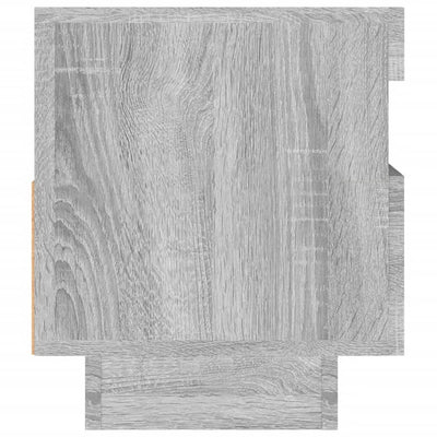 TV-taso LED-valoilla harmaa Sonoma 80x35x40 cm
