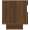 TV-taso LED-valoilla ruskea tammi 80x35x40 cm