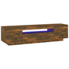 TV-taso LED-valoilla savutammi 160x35x40 cm