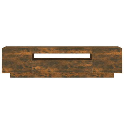TV-taso LED-valoilla savutammi 160x35x40 cm