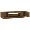TV-taso LED-valoilla savutammi 160x35x40 cm
