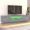 TV-taso LED-valoilla harmaa Sonoma 160x35x40 cm