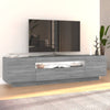 TV-taso LED-valoilla harmaa Sonoma 160x35x40 cm