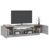 TV-taso LED-valoilla harmaa Sonoma 160x35x40 cm