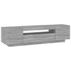 TV-taso LED-valoilla harmaa Sonoma 160x35x40 cm