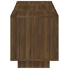 TV-taso LED-valoilla ruskea tammi 160x35x40 cm
