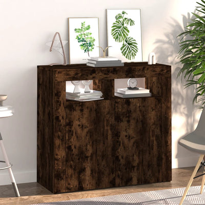 Senkki LED-valoilla savutammi 80x35x75 cm