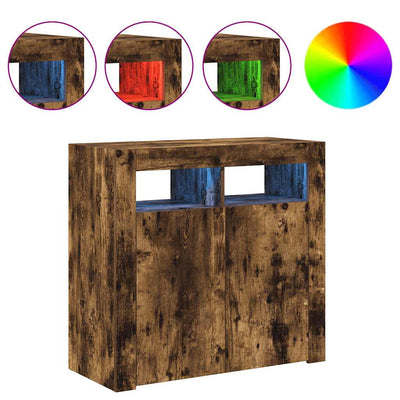 Savutammi senkki led-valoilla Panaghia 80x35x75cm