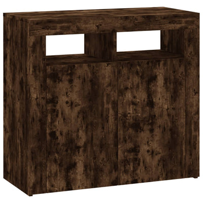 Senkki LED-valoilla savutammi 80x35x75 cm
