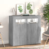 Senkki LED-valoilla harmaa Sonoma 80x35x75 cm