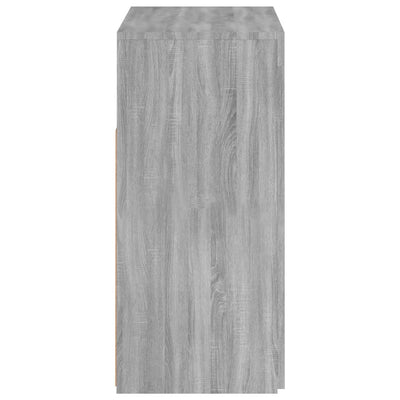 Senkki LED-valoilla harmaa Sonoma 80x35x75 cm