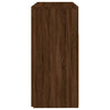 Senkki LED-valoilla ruskea tammi 80x35x75 cm