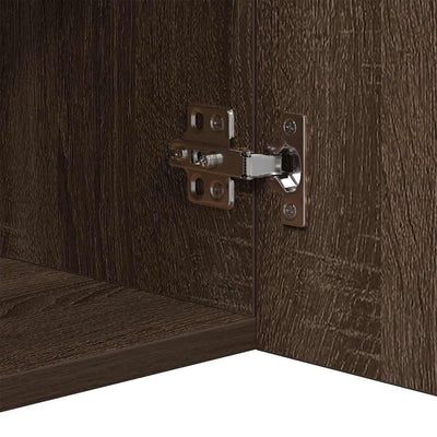 Ruskea tammi senkki led-valoilla Panaghia 80x35x75cm