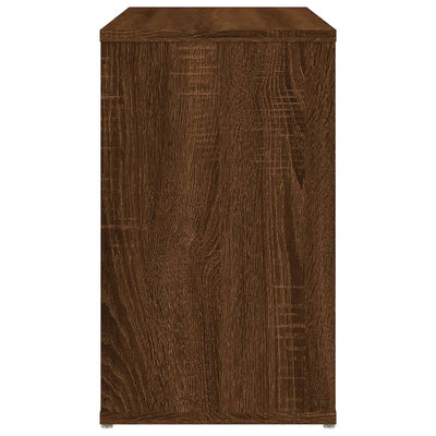 Sivukaappi ruskea tammi 60x30x50 cm tekninen puu