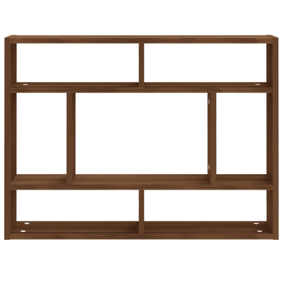 Seinähylly ruskea tammi 75x16x55 cm tekninen puu