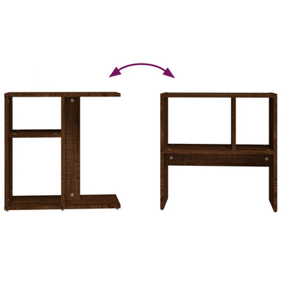 Ruskea sivupöytä Leluper 50x30x50cm (puinen)