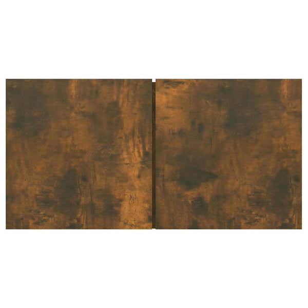 Seinäkiinnitettävät TV-kaapit 2 kpl savutammi 60x30x30 cm